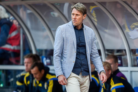 Sveriges förbundskapten Håkan Ericson deppar
