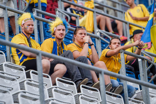 Svenska supportrar deppar