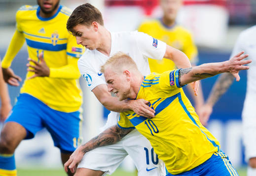 Englands Tom Carroll och Sveriges John Guidetti