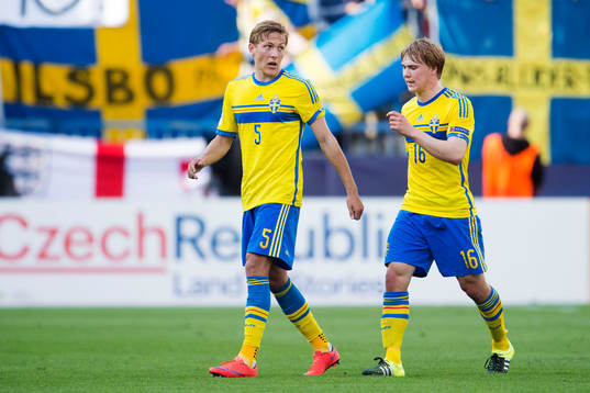 Sveriges Ludwig Augustinsson och Simon Tibbling
