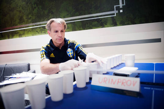 Sveriges fysiolog Thomas Lindholm analyserar spelarnas
