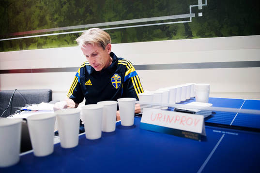Sveriges fysiolog Thomas Lindholm analyserar spelarnas