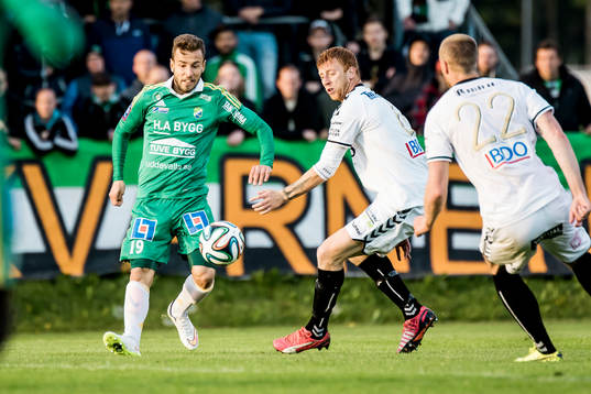 Ljungskiles Admir Bajrovic skjuter