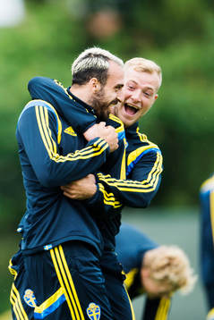 Sveriges Abdullah Khalili och John Guidetti