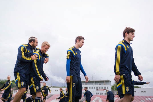 Sveriges Abdullah Khalili, Sam Larsson, Branimir Hrgota och