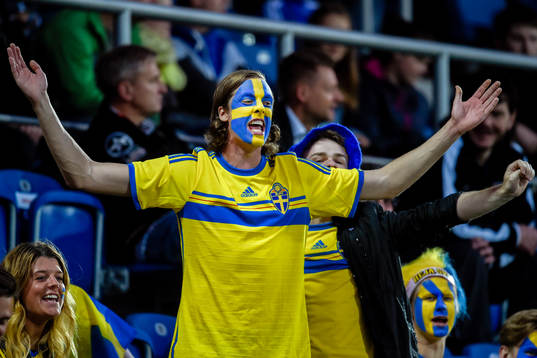 En svensk supporter reagerar