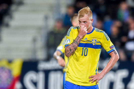 Sveriges John Guidetti deppar
