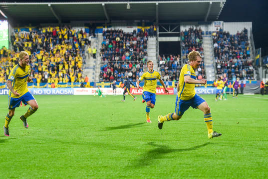 Sveriges John Guidetti , Ludwig Augustinsson och Simon