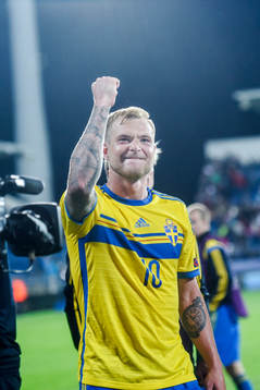 Sveriges John Guidetti jublar
