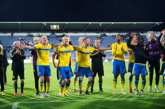 Sveriges John Guidetti, Filip Helander, Alexander Milosevic