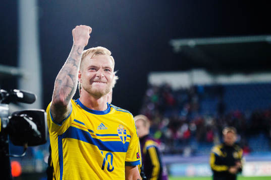 Sveriges John Guidetti jublar