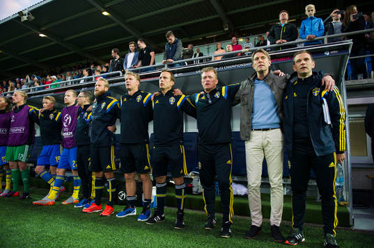 Sveriges assisterande förbundskapten Andreas Pettersson