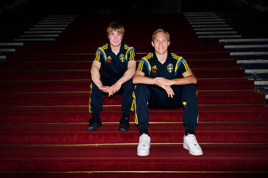 Sveriges Simon Tibbling och Ludwig Augustinsson