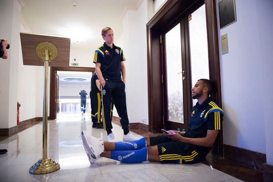 Sveriges Isaac Kiese Thelin och Ludwig Augustinsson