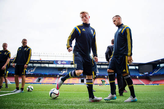 Sveriges Sam Larsson och Alexander Milosevic