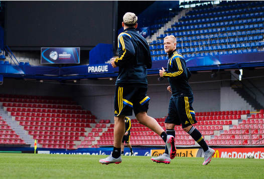Sveriges Abdullah Khalili och John Guidetti