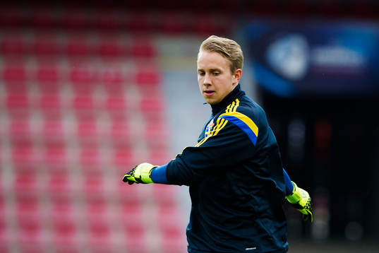 Sveriges målvakt Patrik Carlgren
