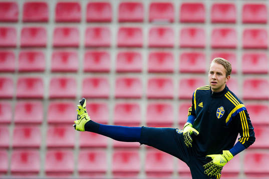 Sveriges målvakt Patrik Carlgren