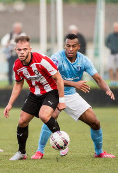 Höllvikens Besemir Faniq och Malmö FFs Luis Felipe