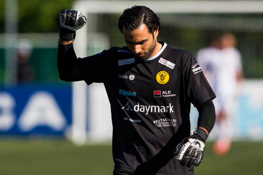 Frej Täbys målvakt Marko Atanackovic jublar