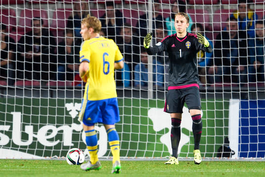 Sveriges målvakt Patrik Carlgren