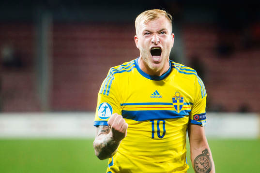 Sveriges John Guidetti jublar