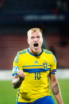 Sveriges John Guidetti jublar