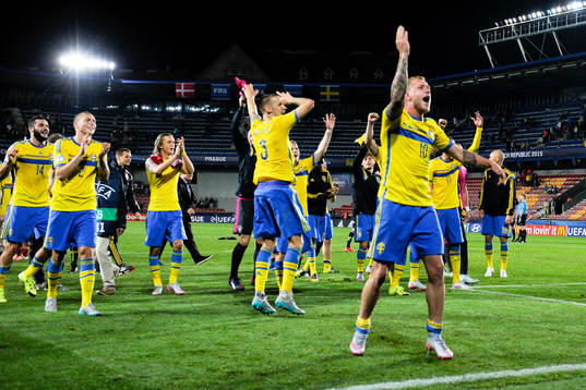 Sveriges John Guidetti jublar