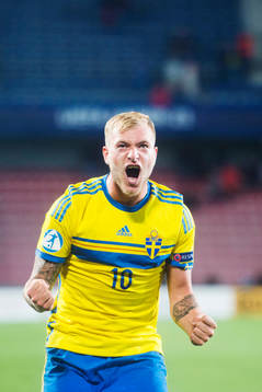 Sveriges John Guidetti jublar
