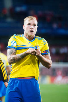 Sveriges John Guidetti jublar