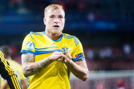 Sveriges John Guidetti jublar