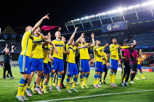 Sveriges Victor Nilsson Lindelöf, John Guidetti, Alexander