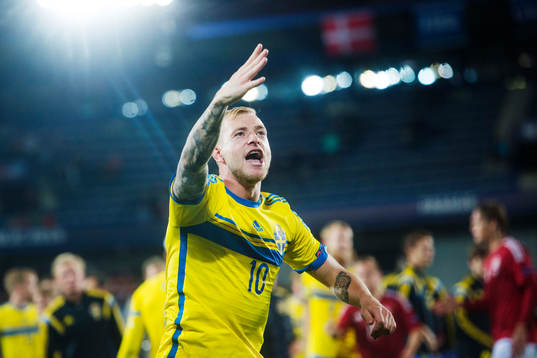 Sveriges John Guidetti jublar