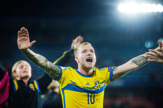 Sveriges John Guidetti jublar