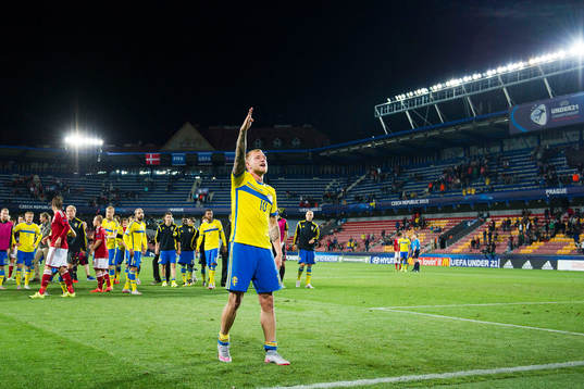 Sveriges John Guidetti jublar