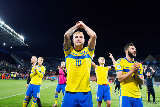 Sveriges John Guidetti jublar