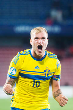 Sveriges John Guidetti jublar