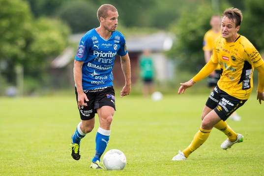 Halmstads Christoffer Andersson och Elfsborgs Viktor Prodell