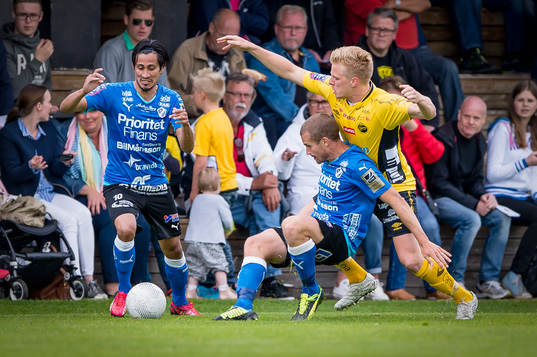 Halmstads Antonio Rojas och Christoffer Andersson