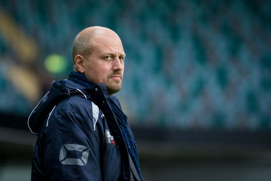 Kristianstads sportchef Anders Swahn innan fotbollsmatchen