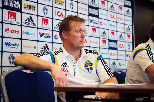 Sveriges målvaktstränare Leif Troedsson