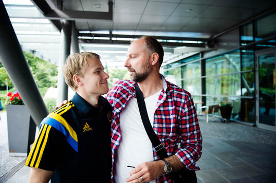 Sveriges Oscar Lewicki och Håkan Mild