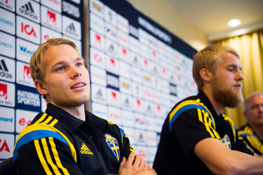 Sveriges Oscar Lewicki och Filip Helander