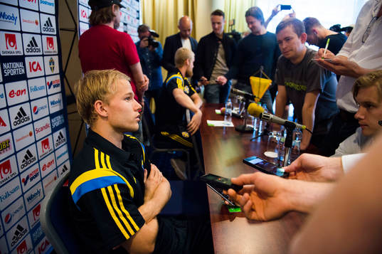 Sveriges Oscar Lewicki och Filip Helander