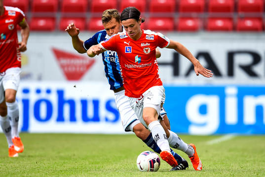 Kalmars Marcus Antonsson och Djurgårdens Jesper Karlström