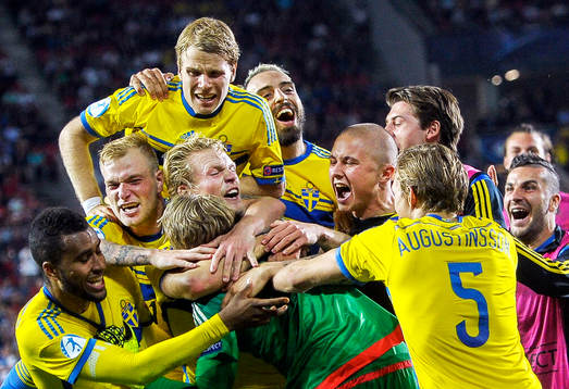 Bläddra bland fler bilder av Fotboll, U21-EM, Final, Sverige - Portugal