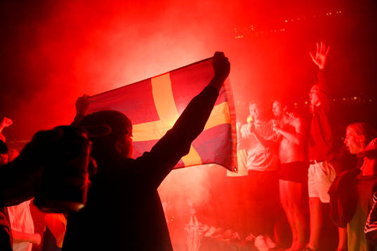 Bläddra bland fler bilder av Fotboll, U21-EM, Firandet vid Sergelstorg