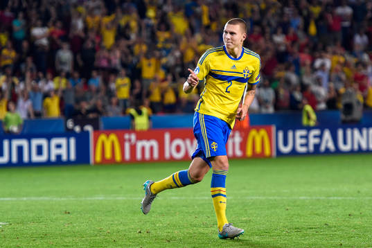 Sveriges Victor Nilsson Lindelöf firar