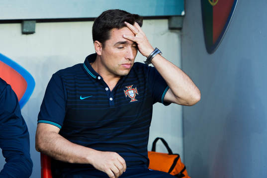 Portugals förbundskapten Rui Jorge deppar