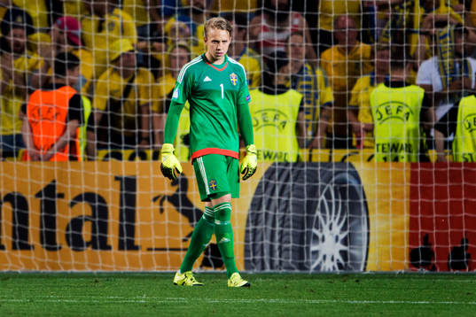 Sveriges målvakt Patrik Carlgren